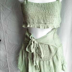 Fashion Nova Set Crop top and skirt